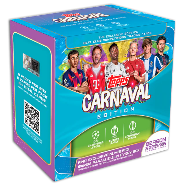 2025-26 Topps Soccer UCC UEFA Club Competitions Carnaval Edition Hobby Box