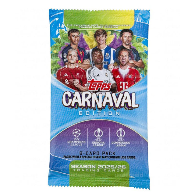 2025-26 Topps Soccer UCC UEFA Club Competitions Carnaval Edition Hobby Pack