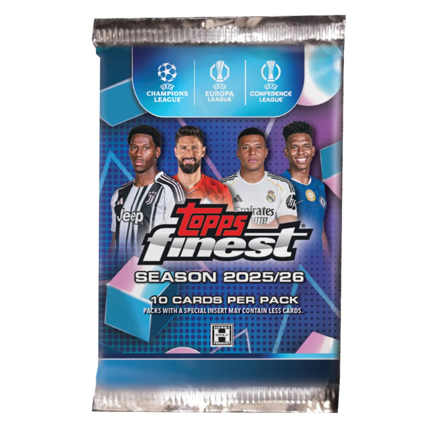 2025-26 Topps UEFA Club Competitions Finest Soccer Hobby Pack