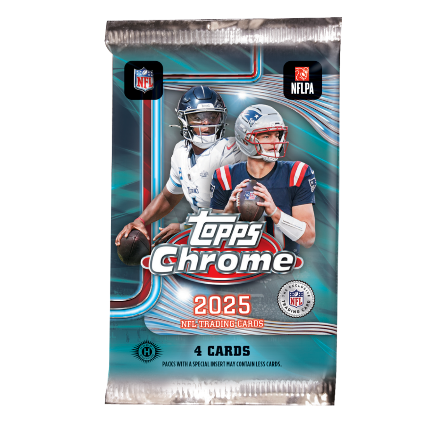 2025 Topps Chrome Football Hobby Pack