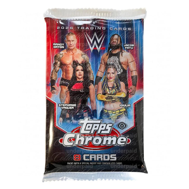 2026 Topps Chrome WWE Wrestling Hobby Pack