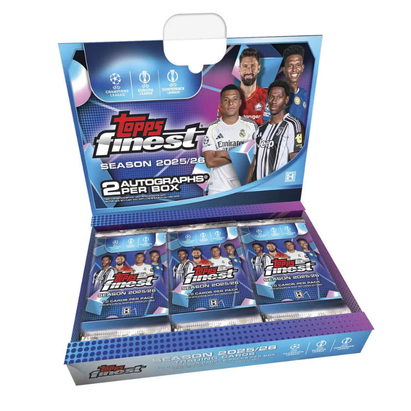 2025-26 Topps UEFA Club Competitions Finest Soccer Hobby Box