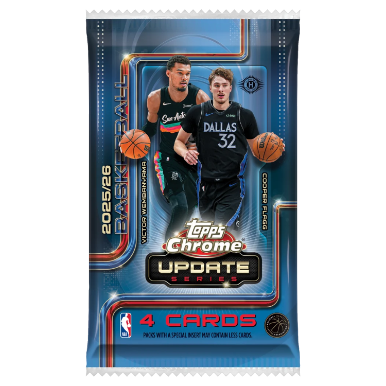 2025-26 Topps Chrome NBA Update Series Hobby Pack