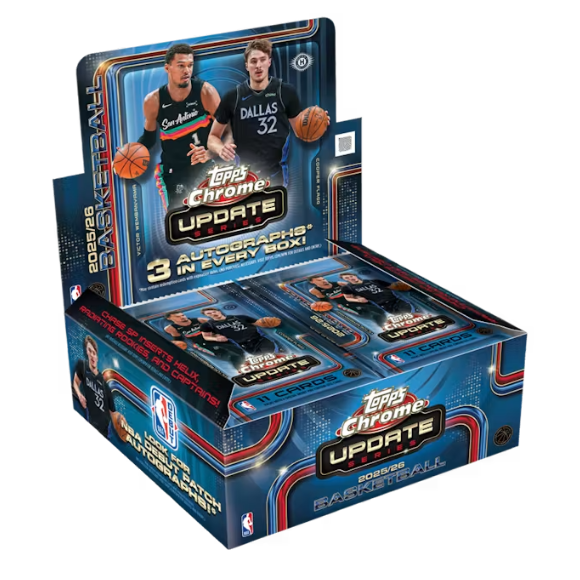 2025-26 Topps Chrome NBA Update Series Jumbo Hobby Box