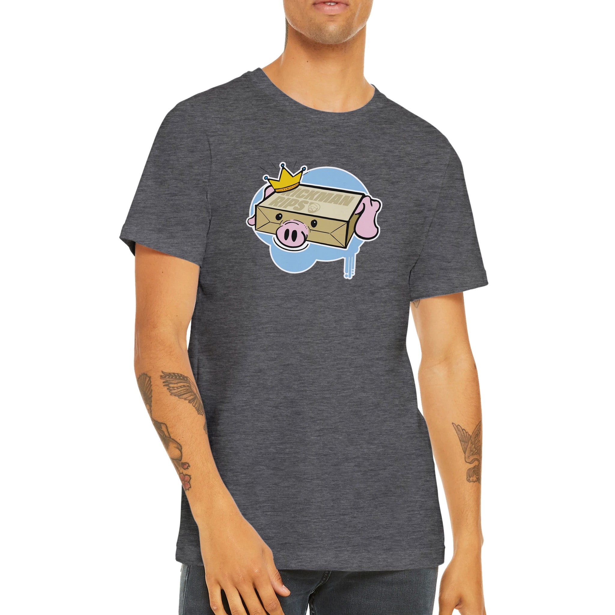 Schweineshirt - Premium Unisex T-Shirt mit Rundhalsausschnitt