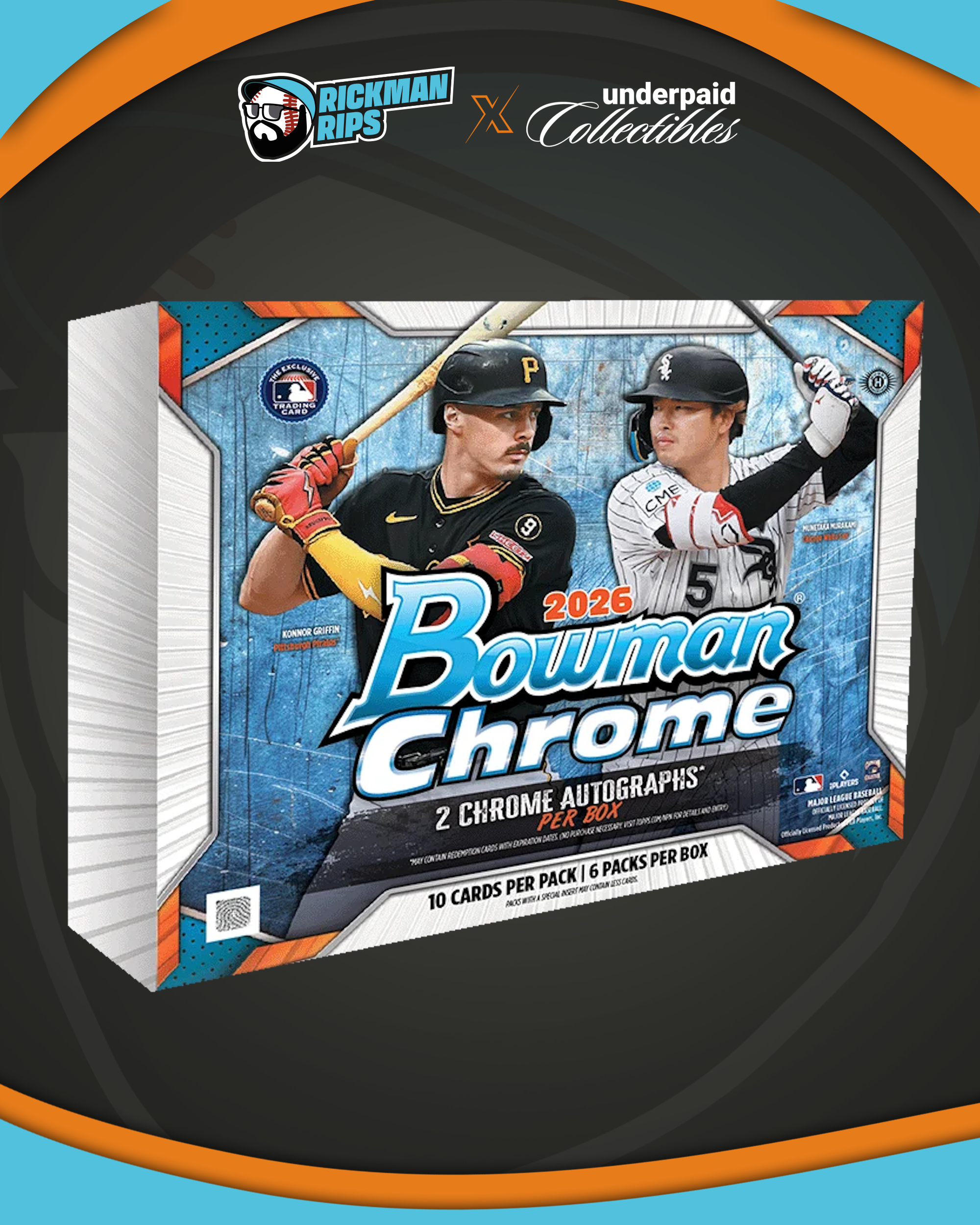 RB x UC Bowman Chrome Baseball Hobby Full Case PYT