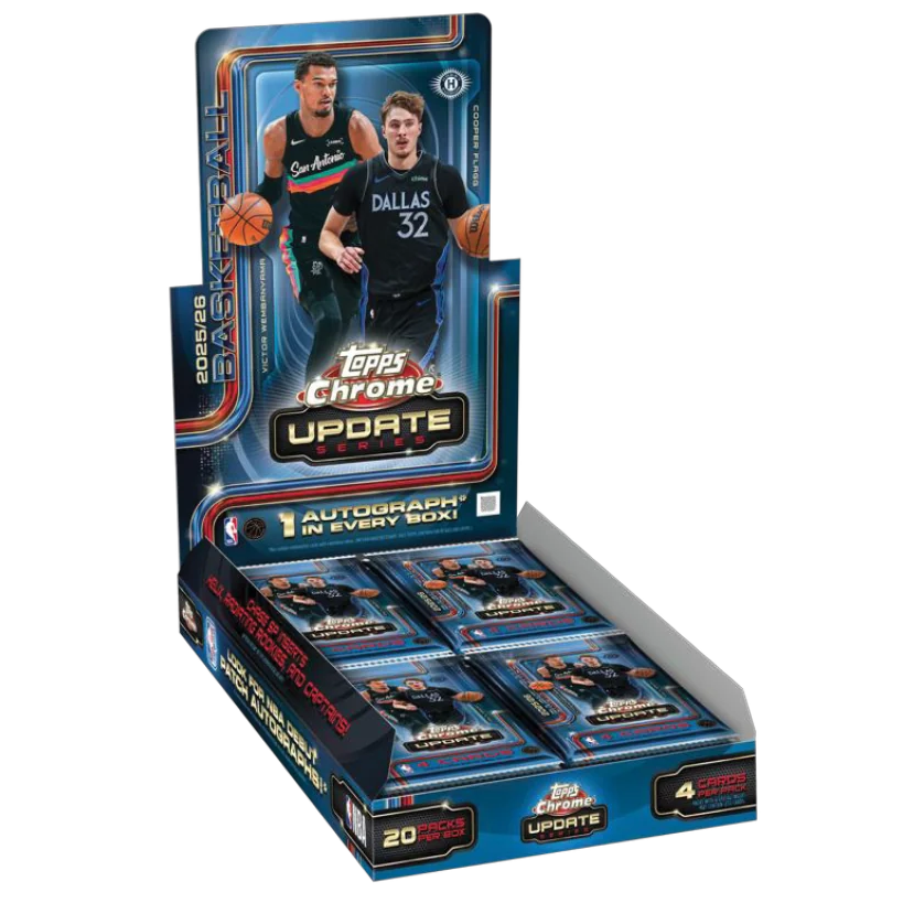 2025-26 Topps Chrome NBA Update Series Hobby Box